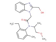 N-(2-ethyl-6-methylphenyl)-2-[2-(hydroxymethyl)-1H-benzimidazol-1-yl]-N-(2-methoxy-1-methylethyl)acetamide