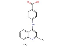4-[(2,8-dimethyl-4-quinolinyl)amino]benzoic acid hydrochloride