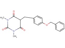 5-[4-(benzyloxy)benzyl]-1,3-dimethyl-2,4,6(1H,3H,5H)-pyrimidinetrione
