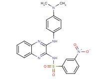 N-(3-{[4-(dimethylamino)phenyl]amino}-2-quinoxalinyl)-3-nitrobenzenesulfonamide