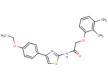 2-(2,3-dimethylphenoxy)-N-[4-(4-ethoxyphenyl)-1,3-thiazol-2-yl]acetamide