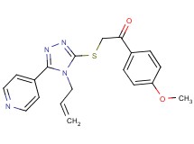 2-{[4-allyl-5-(4-pyridinyl)-4H-1,2,4-triazol-3-yl]thio}-1-(4-methoxyphenyl)ethanone