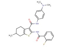 N-[4-(dimethylamino)phenyl]-2-[(2-fluorobenzoyl)amino]-6-methyl-4,5,6,7-tetrahydro-1-benzothiophene-3-carboxamide