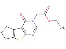 ethyl (4-oxo-6,7-dihydro-4H-cyclopenta[4,5]thieno[2,3-d]pyrimidin-3(5H)-yl)acetate