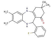 11-(2-fluorophenyl)-3,3,7,8-tetramethyl-2,3,4,5,10,11-hexahydro-1H-dibenzo[b,e][1,4]diazepin-1-one