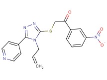 2-{[4-allyl-5-(4-pyridinyl)-4H-1,2,4-triazol-3-yl]thio}-1-(3-nitrophenyl)ethanone