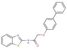 N-1,3-benzothiazol-2-yl-2-(4-biphenylyloxy)acetamide