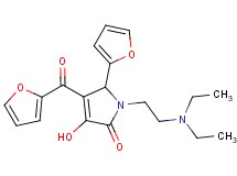 1-[2-(diethylamino)ethyl]-4-(2-furoyl)-5-(2-furyl)-3-hydroxy-1,5-dihydro-2H-pyrrol-2-one