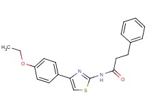 N-[4-(4-ethoxyphenyl)-1,3-thiazol-2-yl]-3-phenylpropanamide