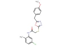 N-(5-chloro-2-methylphenyl)-2-{[5-(4-methoxybenzyl)-1,3,4-oxadiazol-2-yl]thio}acetamide