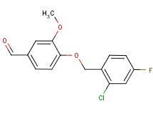 4-[(2-chloro-4-fluorobenzyl)oxy]-3-methoxybenzaldehyde