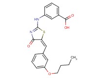 3-{[5-(3-butoxybenzylidene)-4-oxo-4,5-dihydro-1,3-thiazol-2-yl]amino}benzoic acid