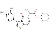 cyclohexyl 2-[5-(3,4-dimethylphenyl)-4-oxothieno[2,3-d]pyrimidin-3(4H)-yl]propanoate
