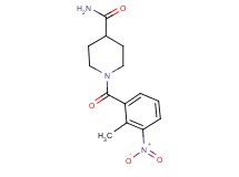 1-(2-methyl-3-nitrobenzoyl)-4-piperidinecarboxamide