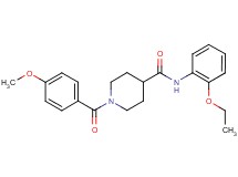 N-(2-ethoxyphenyl)-1-(4-methoxybenzoyl)-4-piperidinecarboxamide