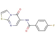 4-fluoro-N-(5-oxo-5H-[1,3]thiazolo[3,2-a]pyrimidin-6-yl)benzamide