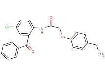 N-(2-benzoyl-4-chlorophenyl)-2-(4-ethylphenoxy)acetamide