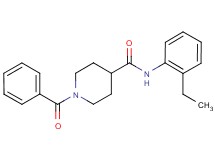 1-benzoyl-N-(2-ethylphenyl)-4-piperidinecarboxamide