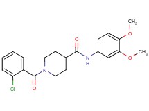 1-(2-chlorobenzoyl)-N-(3,4-dimethoxyphenyl)-4-piperidinecarboxamide