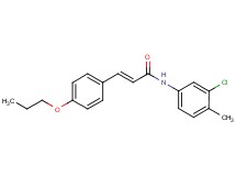 N-(3-chloro-4-methylphenyl)-3-(4-propoxyphenyl)acrylamide