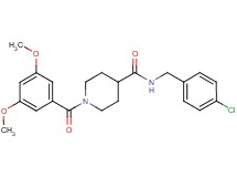 N-(4-chlorobenzyl)-1-(3,5-dimethoxybenzoyl)-4-piperidinecarboxamide