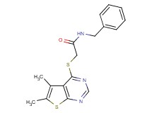 N-benzyl-2-[(5,6-dimethylthieno[2,3-d]pyrimidin-4-yl)thio]acetamide