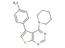 5-(4-methylphenyl)-4-(1-piperidinyl)thieno[2,3-d]pyrimidine