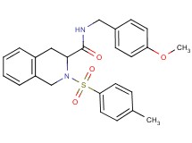 N-(4-methoxybenzyl)-2-[(4-methylphenyl)sulfonyl]-1,2,3,4-tetrahydro-3-isoquinolinecarboxamide