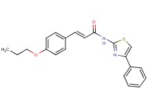N-(4-phenyl-1,3-thiazol-2-yl)-3-(4-propoxyphenyl)acrylamide