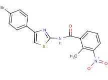 N-[4-(4-bromophenyl)-1,3-thiazol-2-yl]-2-methyl-3-nitrobenzamide