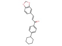 3-(1,3-benzodioxol-5-yl)-1-(4-cyclohexylphenyl)-2-propen-1-one