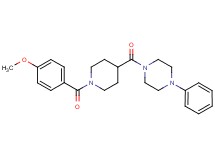 1-{[1-(4-methoxybenzoyl)-4-piperidinyl]carbonyl}-4-phenylpiperazine