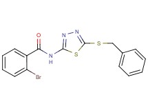 N-[5-(benzylthio)-1,3,4-thiadiazol-2-yl]-2-bromobenzamide