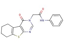 2-(4-oxo-5,6,7,8-tetrahydro[1]benzothieno[2,3-d]pyrimidin-3(4H)-yl)-N-phenylacetamide