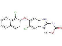 methyl {5-chloro-6-[(1-chloro-2-naphthyl)oxy]-1H-benzimidazol-2-yl}carbamate