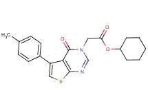 cyclohexyl [5-(4-methylphenyl)-4-oxothieno[2,3-d]pyrimidin-3(4H)-yl]acetate