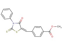 methyl 4-[(4-oxo-3-phenyl-2-thioxo-1,3-thiazolidin-5-ylidene)methyl]benzoate