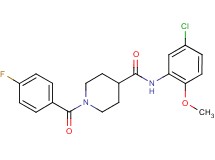 N-(5-chloro-2-methoxyphenyl)-1-(4-fluorobenzoyl)-4-piperidinecarboxamide