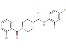 1-(2-chlorobenzoyl)-N-(2,4-difluorophenyl)-4-piperidinecarboxamide