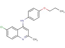 6-chloro-2-methyl-N-(4-propoxyphenyl)-4-quinolinamine hydrochloride