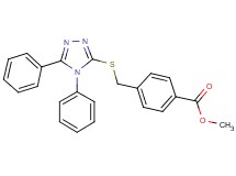 methyl 4-{[(4,5-diphenyl-4H-1,2,4-triazol-3-yl)thio]methyl}benzoate