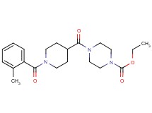 ethyl 4-{[1-(2-methylbenzoyl)-4-piperidinyl]carbonyl}-1-piperazinecarboxylate