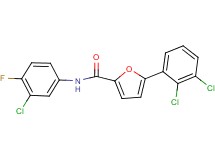 N-(3-chloro-4-fluorophenyl)-5-(2,3-dichlorophenyl)-2-furamide