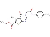 ethyl 5-methyl-3-{2-[(4-methylphenyl)amino]-2-oxoethyl}-4-oxo-3,4-dihydrothieno[2,3-d]pyrimidine-6-carboxylate