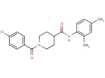 1-(4-chlorobenzoyl)-N-(2,4-dimethylphenyl)-4-piperidinecarboxamide
