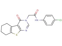 N-(4-chlorophenyl)-2-(4-oxo-5,6,7,8-tetrahydro[1]benzothieno[2,3-d]pyrimidin-3(4H)-yl)acetamide