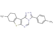 9-methyl-3-(4-methylphenyl)-8,9,10,11-tetrahydro[1]benzothieno[3,2-e][1,2,4]triazolo[4,3-c]pyrimidine