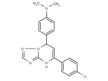 4-[5-(4-chlorophenyl)-4,7-dihydro[1,2,4]triazolo[1,5-a]pyrimidin-7-yl]-N,N-dimethylaniline