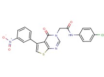 N-(4-chlorophenyl)-2-[5-(3-nitrophenyl)-4-oxothieno[2,3-d]pyrimidin-3(4H)-yl]acetamide