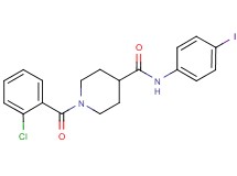 1-(2-chlorobenzoyl)-N-(4-iodophenyl)-4-piperidinecarboxamide